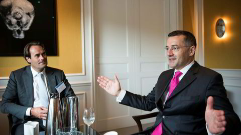 Andrew Bosomworth (til høyre) er Pimcos ekspert på eurosonen, og han tror sentralbanksjefen der kan komme til å miste kontrollen.