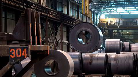 Aluminiumsprisene stiger kraftig på Russland-sanksjonene. Her fra Essar Steel Algoma i Ontario, Canada.
