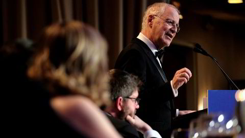 Forfatter og historiker Ron Chernow var hovedtaler under den årlige White House Correspondents Association Dinner i Washington lørdag kveld.