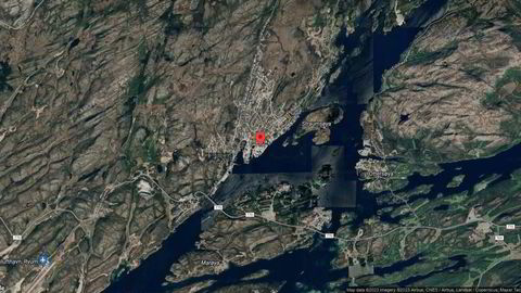 Området rundt Strandgata 14, Nærøysund, Trøndelag