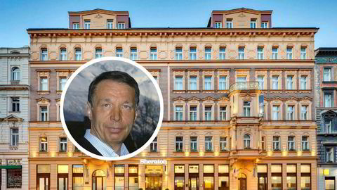 Dette hotellet i Praha skal gi Wenaasgruppen og toppsjef Lars Wenaas (innfelt) mer penger i kassen i år.