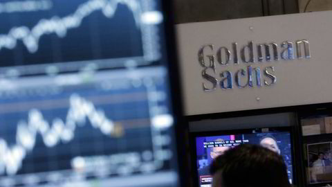 Goldman Sachs på New York Stock Exchange (NYSE) i New York, USA. Foto: