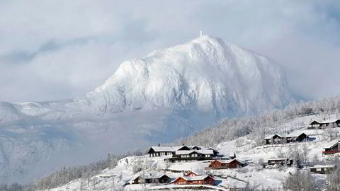 Fra Beitostølen i Øystre Slidre i Valdres i Oppland fylke. Bildet er tatt fra langrennsstadion på Beito, med Bitihorn i bakgrunnen.