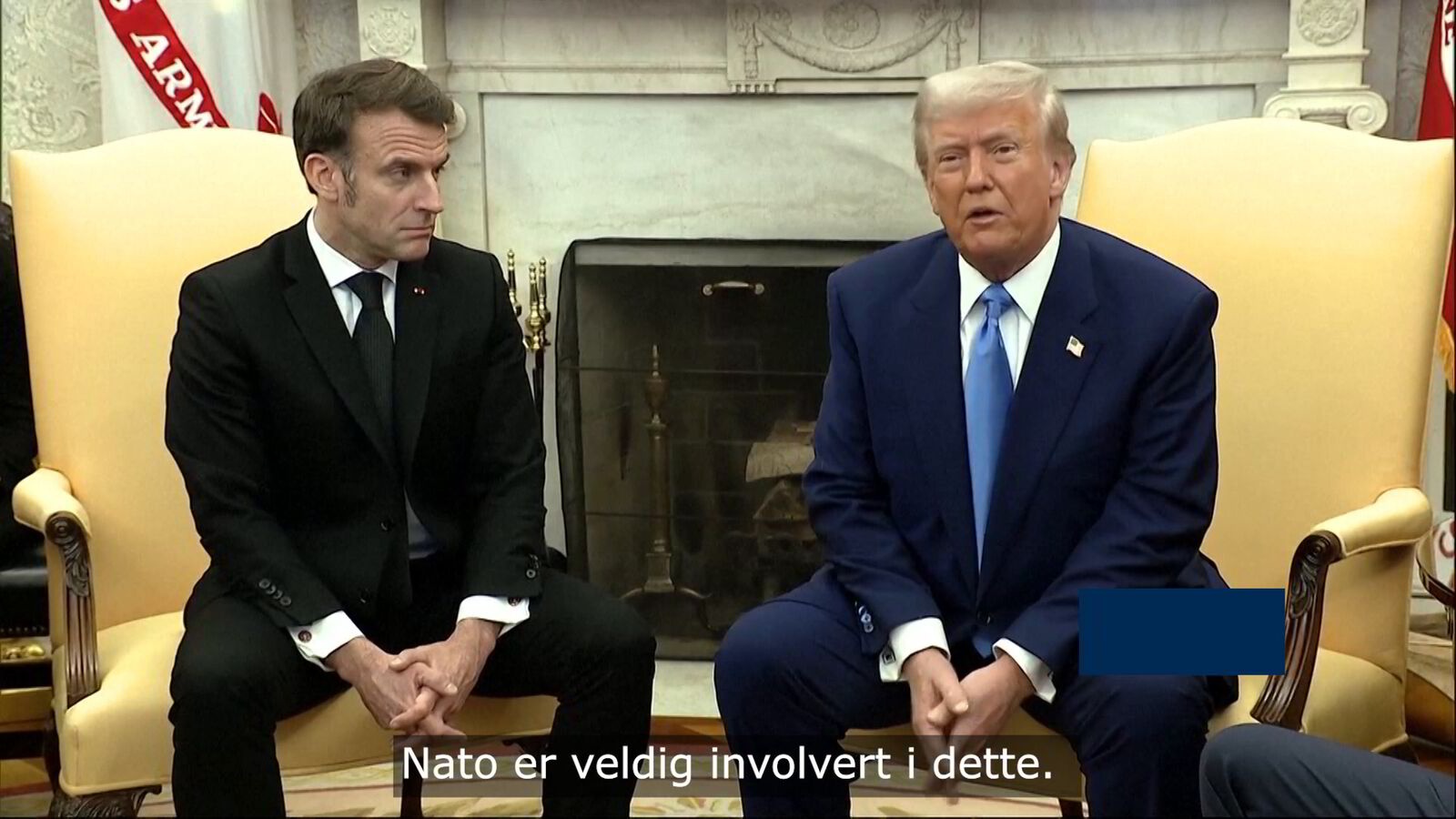 Trump møtte pressen med Macron: – Tror du fortsatt på Nato?