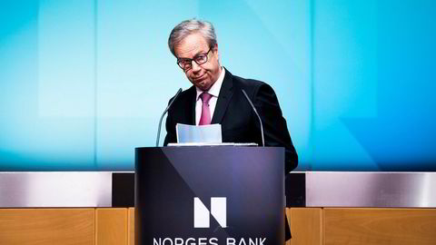 I år er det 16 år siden inflasjonsstyring formelt ble innført i Norge, og det har vært nok av utfordringer på veien. Disse forstyrrelsene tatt i betraktning har måloppnåelsen i pengepolitikken vært god. Her, sentralbanksjef Øystein Olsen.