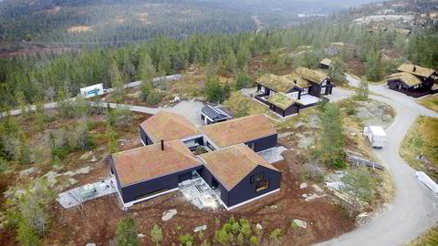 Kraftinvestor Einar Aas' bygget hytten i Nissedal i Telemark i 2016.