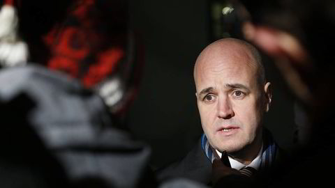Sveriges statsminister Fredrik Reinfeldt  satser alt på valgkampinnspurten.