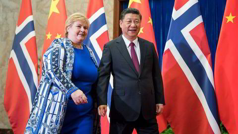 Statsminister Erna Solberg avsluttet Kina-besøket med å møte president Xi Jinping i Folkets store hall i Beijing mandag. Solberg har vært på offisielt besøk til Kina der gjenopptakelse av politisk og økonomisk samarbeid med Kina er hovedformålet med besøket.