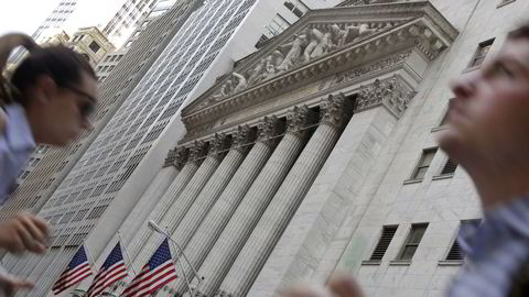 New York Stock Exchange på Wall Street i New York Foto: Richard Drew / AP / NTB SCANPIX.