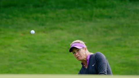 Golfstjernen Suzann Pettersen stenger nettsiden under OL, fordi hun ikke ønsker å risikere å bryte IOCs sponsorreglement. Foto: Michael Cohen/Getty/NTB Scanpiz