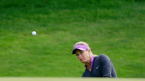 Golfstjernen Suzann Pettersen stenger nettsiden under OL, fordi hun ikke ønsker å risikere å bryte IOCs sponsorreglement. Foto: Michael Cohen/Getty/NTB Scanpiz