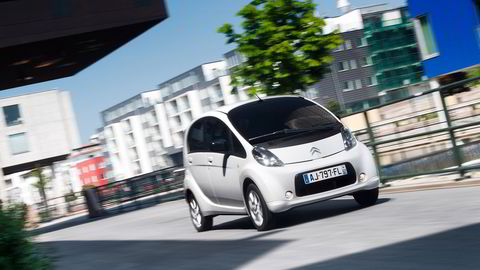 Striden sto om en elbil av typen Citroën C-Zero tilsvarende bilen på bildet. Foto: Citroën