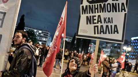 Hellas har vedtatt nye reformer, til tross for at tusener mandag kveld demonstrerte i Atan.