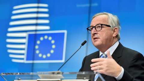 EU-kommisjonens president Jean-Claude Juncker hardt ut mot Storbritannia.