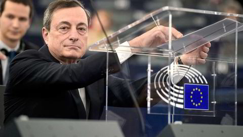 Sentralbanksjef i ECB, Mario Draghi Foto: AFP / PATRICK HERTZOG / NTB Scanpix