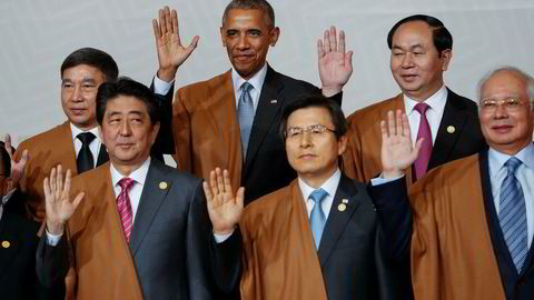 USAs president Barack Obama og andre statsledere fra Stillehavsregionen under årets APEC-møte i Peru, som ble avsluttet på søndag.
