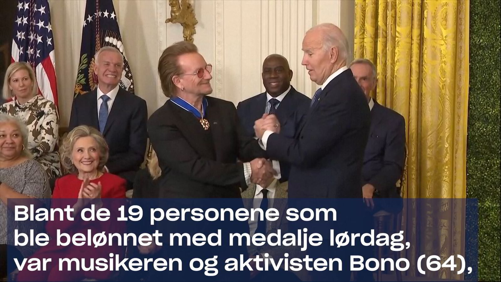 Presidentens frihetsmedalje utdelt: – Et av USAs mest ikoniske varemerker