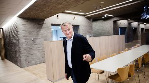 BANKSJEFEN. Konsernsjef Rune Bjerke i DNB mener han alltid har hatt en leder i seg. FOTO: Per Thrana