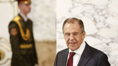 OPTIMISTISK: Utenriksminister i Russland, Sergej Lavrov. FOTO: Vasilij Fedosenko / Reuters / NTB scanpix