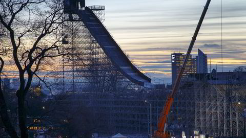 I Tøyenparken i Oslo begynner det å bli klart til X Games. Foto: Heiko Junge /