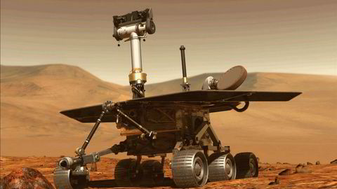 Den amerikanske romfartsorganisasjonen Nasa har klart å sende dette fartøyet Opportunity for å utforske planeten Mars. Personreiser til planeten ligger fortsatt et stykke frem i tid.