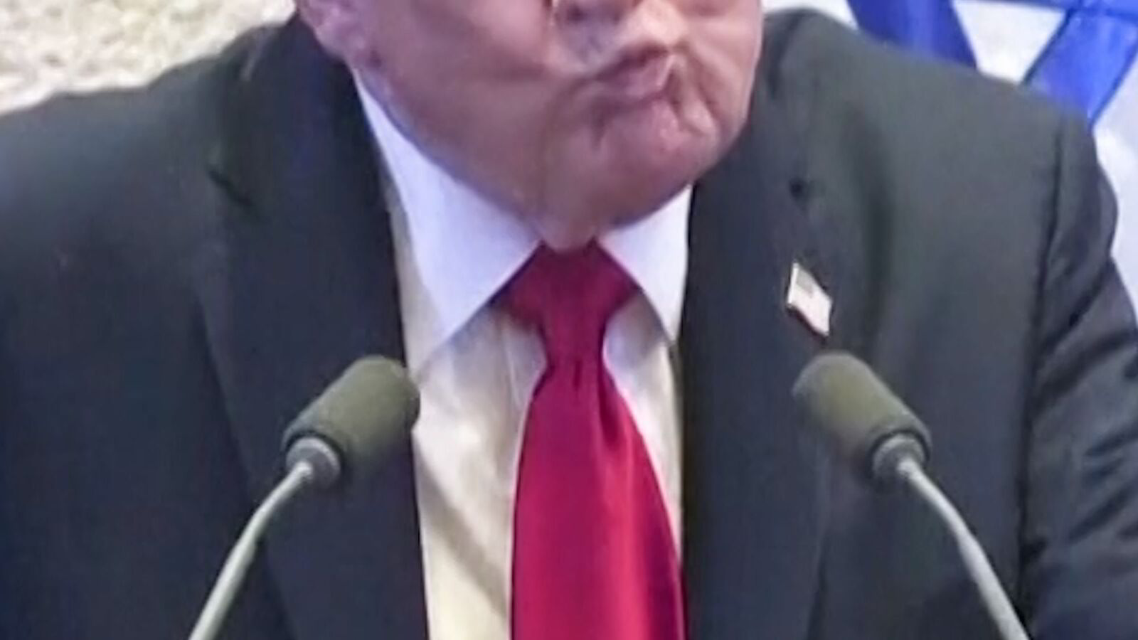 Her blir Trump avbrutt i Knesset