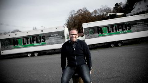 Petter Aksel Birkeland vil helst ikke at gasellevinneren Multiflis i Arendal skal bli så mye større.