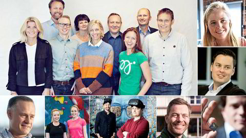 Vi har tyvstartet litt på innmeldingen, og disse er blant selskapene som allerede er med i Årets gründere: Fra venstre øverst: Monner-teamet, Sigrun Syversen i Fjong, Sindre Haaland i Dogu (nede fra venstre) Henrik Müller-Hansen i Gelato, Line Standal Sørnes og Siw-Cathrine Braa i Combine, Aleksander Nyquist Langmyhr og Christer-Andre Fagerslett i Dimension10, CTO og Grunder, Andreas Thorsheim i Otovo og Erik Fossum Færevaag i Disruptive Technologies.