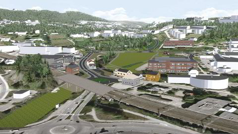 NCC ligger an til å vinne milliardkontrakt for utbygging av E16 ved Sandvika i Bærum. Foto: Statens vegvesen/AAS-JAKOBSEN