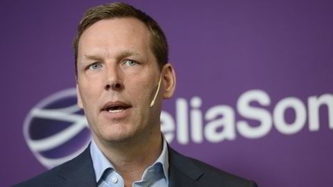 Administrerende direktør i Telia Sonera Johan Dennelind. Foto: Leif R. Jansson/TT/