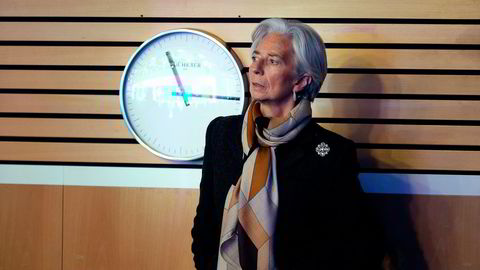 IMF-sjef Christine Lagarde må konstatere at forhandlingene med Hellas går dårlig. Tirsdag la hun frem de økonomiske prognosene for verdensøkonomien. Foto: Simon Dawson,