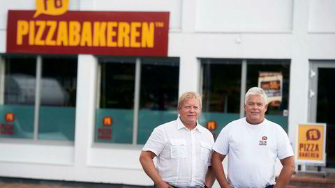 Daglig leder i Pizzabakeren, Jan Henrik Jelsa (til venstre) og gründer William Gulliksen.