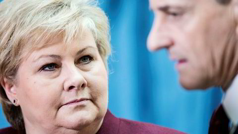 Begge de to største partiene, Arbeiderpartiet og Høyre, glemte å redegjøre for hvor pengene kom fra i tide. Her er statsminister Erna Solberg og AP-leder Jonas Gahr Støre på Stortinget.