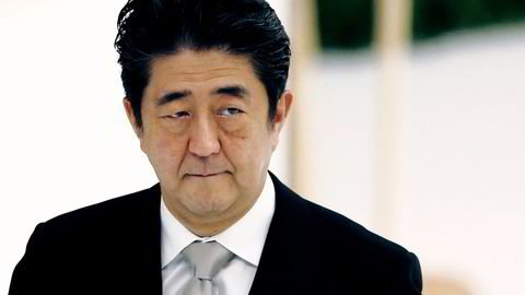 Japans statsminister Shinzo Abe. Foto: Toru Hanai, Reuters/NTB Scanpix