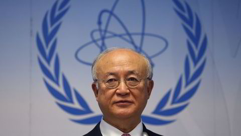 Generaldirektør Yukiya Amano i Det internasjonale atomenergibyrået. FOTO: REUTERS/Heinz-Peter Bader