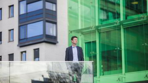 PGS-sjef Rune Olav Pedersen, her foran selskapets hovedkontor på Lilleaker, Oslo.