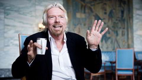 Branson er grunnlegger av Virgin-gruppen og en av Storbritannias rikeste menn. Her fotografert under et intervju med DN torsdag. Foto: Fartein Rudjord