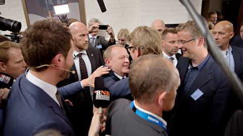 VINNER OG TAPER. - På blå side er Lars Løkke Rasmussen favoritt til å bli statsminister, men ingen partier gikk så mye tilbake som Venstre. Foto: Kristian Ridder-Nielsen/Dagens Næringsliv