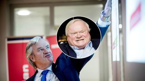 Konsernsjef Bjørn Kjos i Norwegian og John Fredriksen (innfelt).