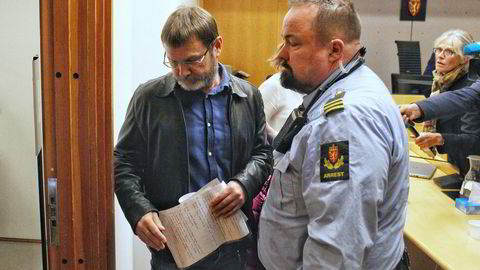 Spionsiktede Mikhail Botsjkarev under fengslingsmøtet i Oslo tingrett torsdag morgen. Russeren løslates i dag fra varetekt.