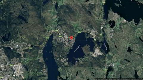 Området rundt Frakkagjerddalen 1B, Tysvær, Rogaland