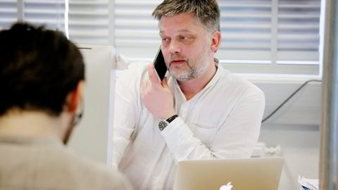 Jóhannes Kr. Kristjansson får endelig lønn for strevet etter å ha jobbet med Panama Papers uten lønn i ti måneder. Foto: Gunnar Blöndal