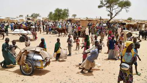 FN og Leger Uten Grenser slår alarm i det nordlige Nigeria. Her fra flyktningeleiren Asanga i Nigeria. Foto: Manu Brado/AP/NTB Scanpix