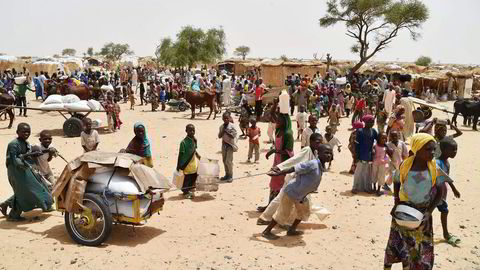 FN og Leger Uten Grenser slår alarm i det nordlige Nigeria. Her fra flyktningeleiren Asanga i Nigeria. Foto: Manu Brado/AP/NTB Scanpix