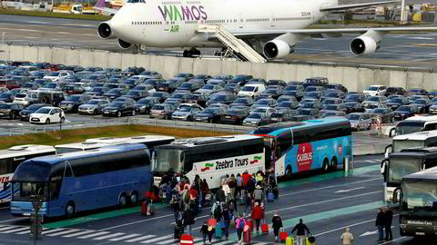 Det må påregnes store problemer her ved Brussels Airport Zaventem under streiken tirsdag og onsdag.