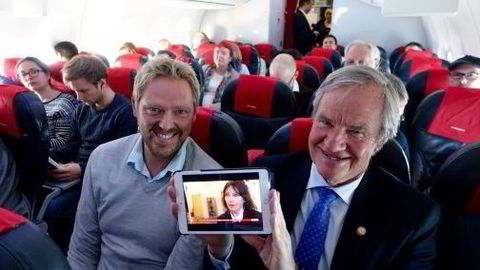 TV2 Nyhetskanalen og Bloomberg Europe vil være tilgjengelig på Norwegians wifi-fly. Foto: TV2/Norwegian