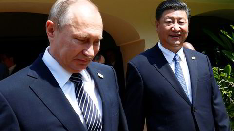 Russlands president Vladimir Putin og Kinas president Xi Jinping. Foto: Reuters/Danish Siddiqui