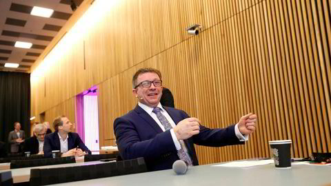 Rosenrødt for AkerBP og administrerende direktør Karl Johnny Hersvik som presenterte resultatet for siste kvartal mandag morgen.