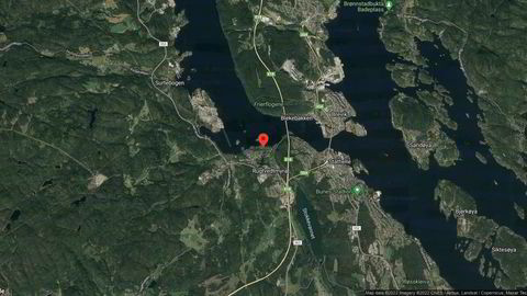 Området rundt Ishusveien 35, Bamble, Telemark og Vestfold