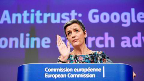 EUs konkurransekommisjonær, Margrethe Vestager, har vært hard mot de største teknologiselskapene som bruker millioner av kroner på lobbyvirksomhet.